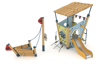 Cemer Naviwood Series MGNS 101 Wooden Ship Play Structure