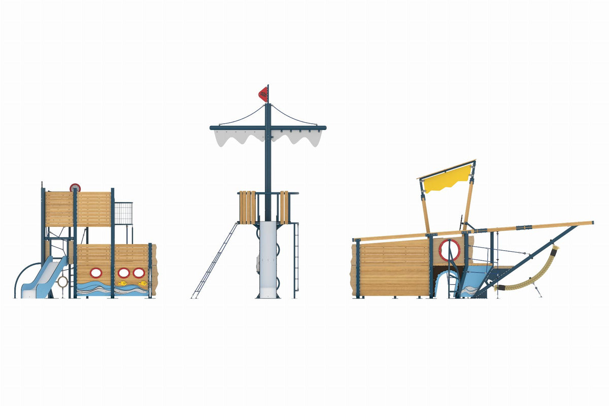 Cemer Naviwood Series MGNS 104-P Play Structure