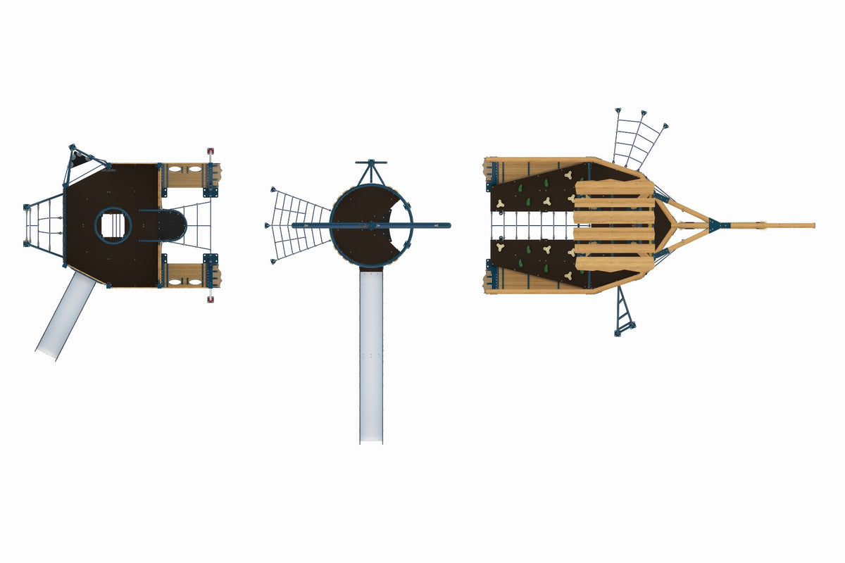 Cemer Naviwood Series MGNS 104-P Play Structure