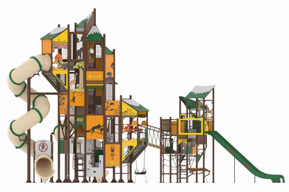 Cemer MGSS 204-P Safari Series Play Structure
