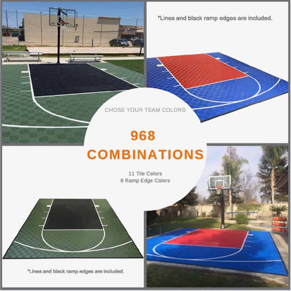 ProTile Basketball Court Floor, 20×24, Kit, Outdoor / Indoor