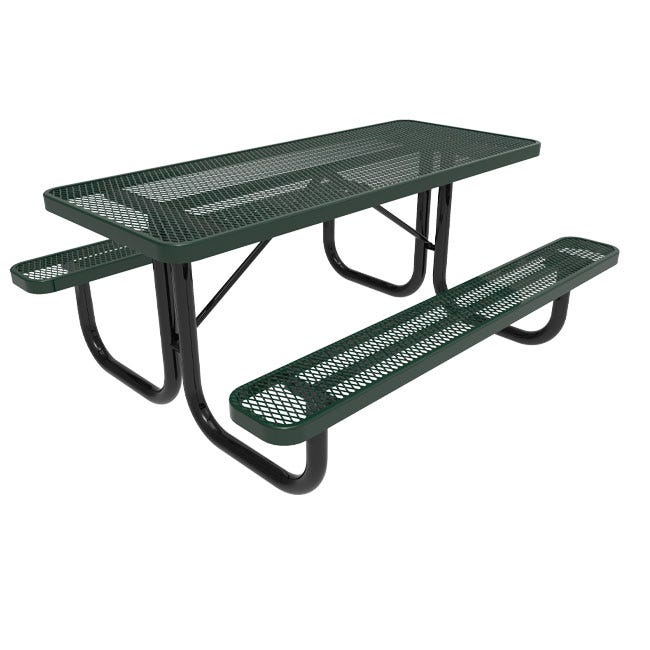 Champion Picnic Table – Surface Mount (Multi Pedestal)