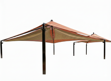 Mariner Pyramid Shade Structure example; pictured size and colors may vary
