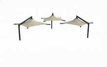 Solana Cantilever Single Post Shade Structure example; pictured size and colors may vary