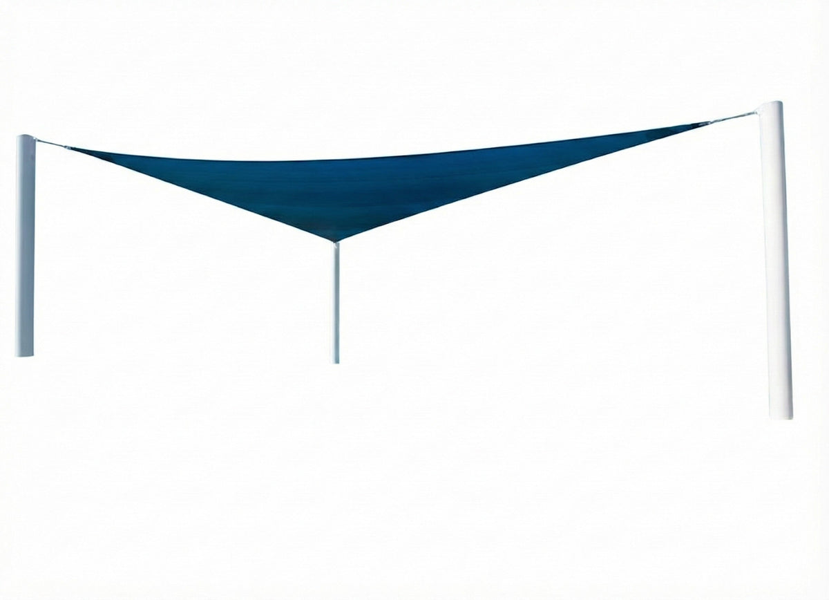 3 Point Sail Shade Structure example; pictured size and colors may vary