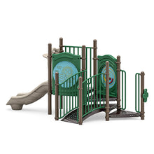 Pebble Chase commercial playground equipment by World Klass Play – Nature Colors – No Roof