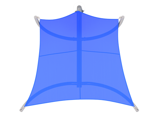 Pegasus Shade Structure example; pictured size and colors may vary