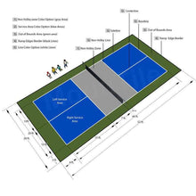 ProTile Pickleball Court Flooring, Kit, 26×52