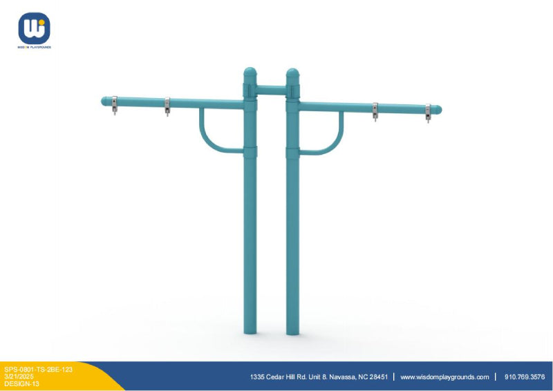 5" Single Post Swing w/ Shade 8ft-4 Bay