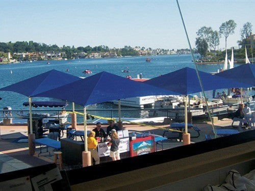 Pyramid Roof Shade Structure example; pictured size and colors may vary