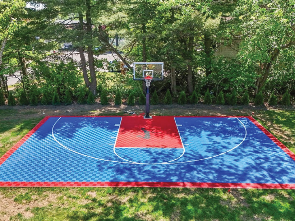 ProTile 6×6 Silhouette on Basketball Court (add-on) | Single Color