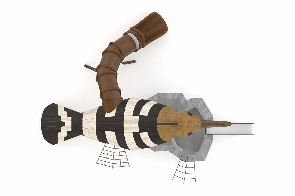 Cemer Wooden Play Sculpture RGSS 181-P 'Hoopoe' Play Structure