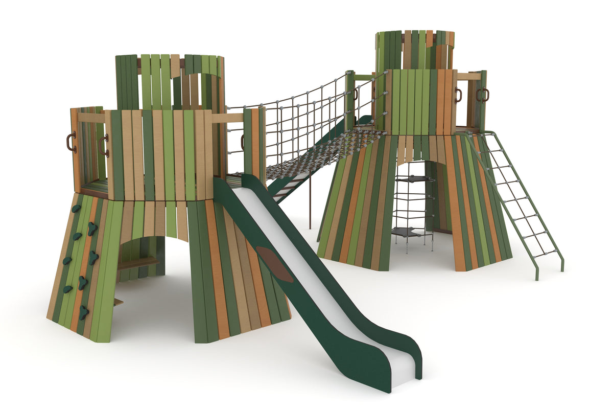 Cemer Wooden Play Sculpture RGSS 751-P 'Peak ' Play Structure