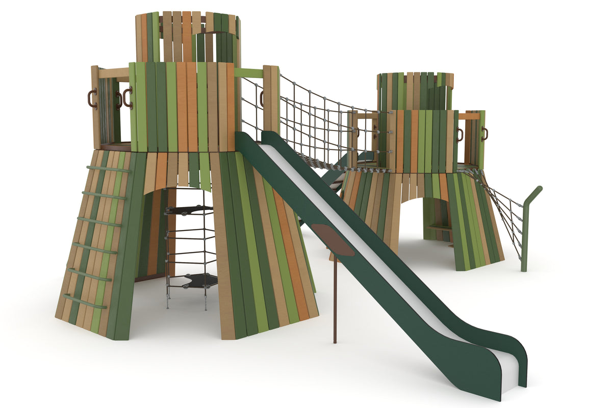 Cemer Wooden Play Sculpture RGSS 751-P 'Peak ' Play Structure