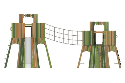Cemer Wooden Play Sculpture RGSS 751-P 'Peak ' Play Structure