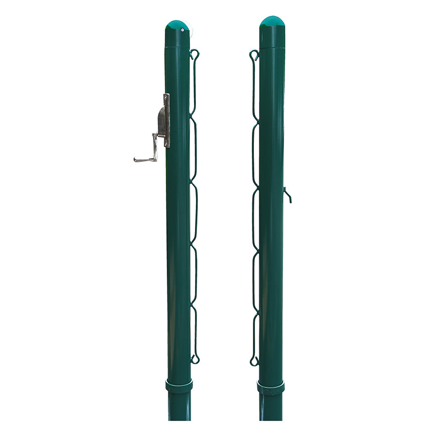 Jaypro Club Tennis Posts with Internal Winch – 3" Round (RTP-300)