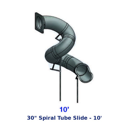 RTS 30" 360° Spiral Tube Slide - 10' diagram