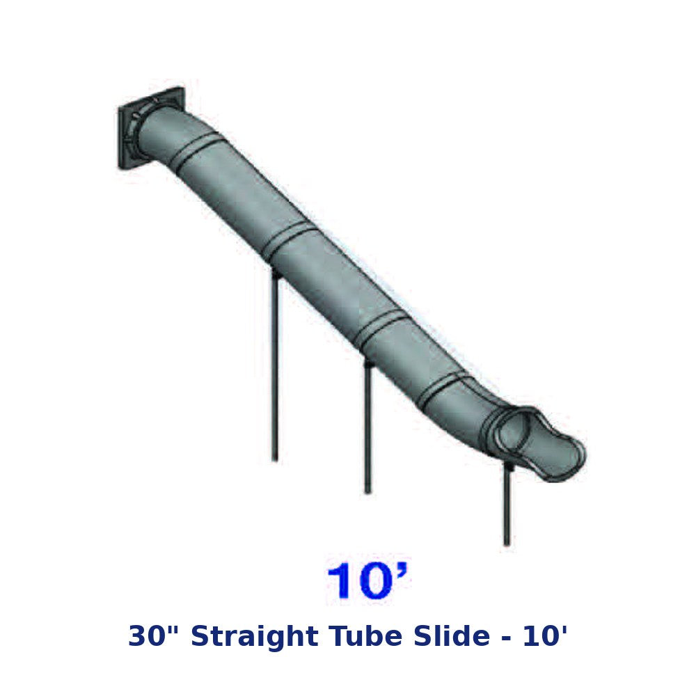 RTS 30" Straight Tube Slide - 10' diagram
