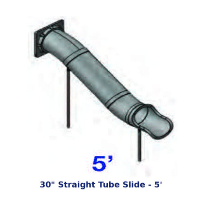 RTS 30" Straight Tube Slide - 5' diagram