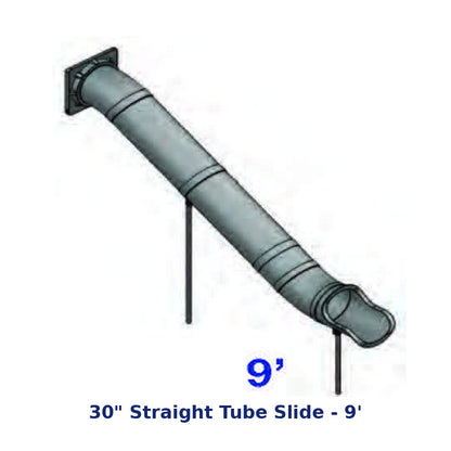 RTS 30" Straight Tube Slide - 9' diagram