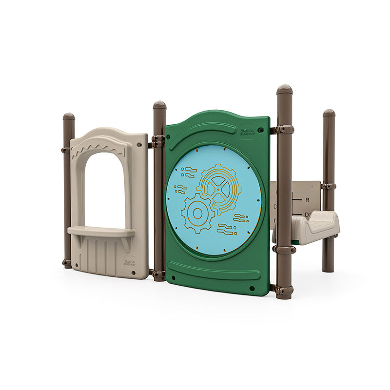 Scooter Stop commercial playground equipment by World Klass Play – Nature Colors – No Roof