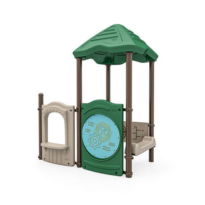 Scooter Stop commercial playground equipment by World Klass Play – Nature Colors – Pyramid Roof – view 6