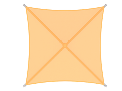 Single Post Pyramid Roof Shade Structure example; pictured size and colors may vary