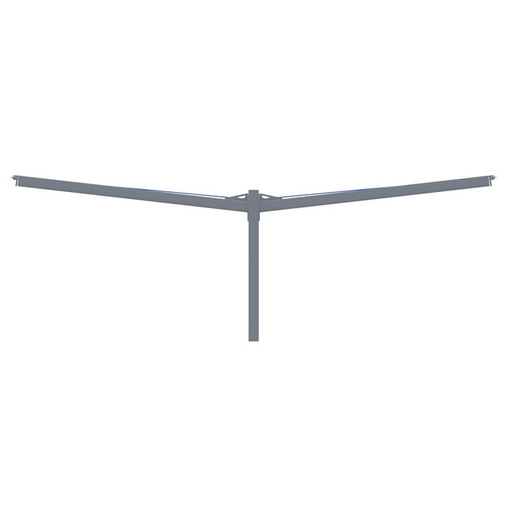 Cantilever Wing Cabled Double Slanted Shade Structure example; pictured size and colors may vary