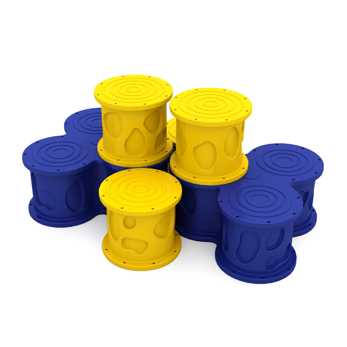 Strata Steps commercial playground equipment by World Klass Play – Nature Colors