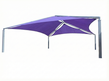 SuperSpan Hip Multi-Panel Shade Structure example; pictured size and colors may vary
