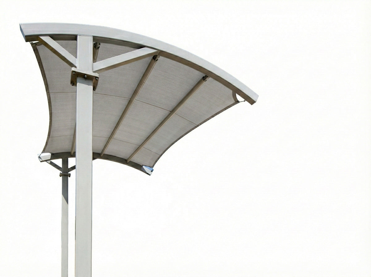 Panorama Cantilever Shade Structure example; pictured size and colors may vary