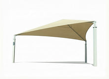 Triangle Shade Structure with 3 Posts example; pictured size and colors may vary