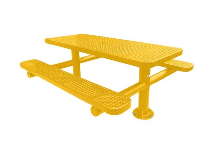 Champion Picnic Table – Surface Mount (Double Pedestal)
