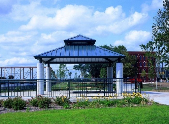 12'x12' Double Tier Square Steel Frame Shelter