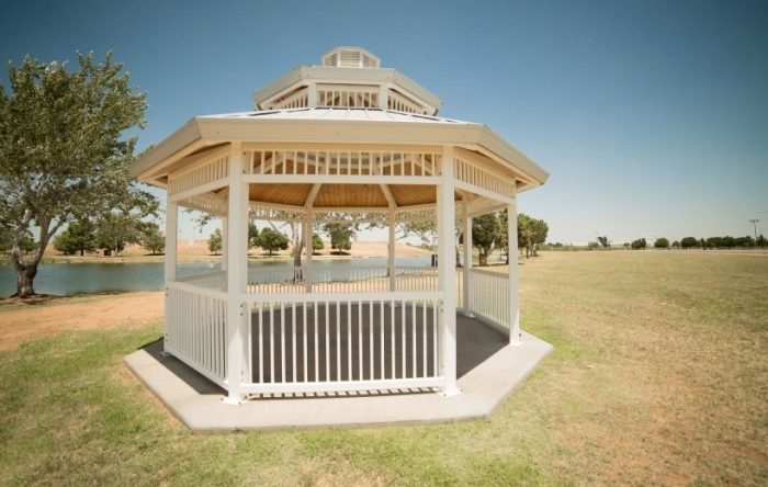 16' Double Tier Octagonal Steel Frame Shelter
