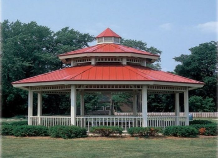 20' Double Tier Octagonal Steel Frame Shelter