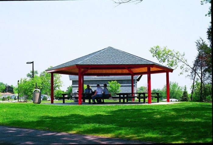 20' Single Tier Hexagonal Steel Frame Shelter