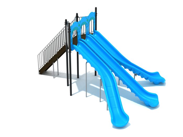 8 Foot Triple Sectional Split Slide - Image 7