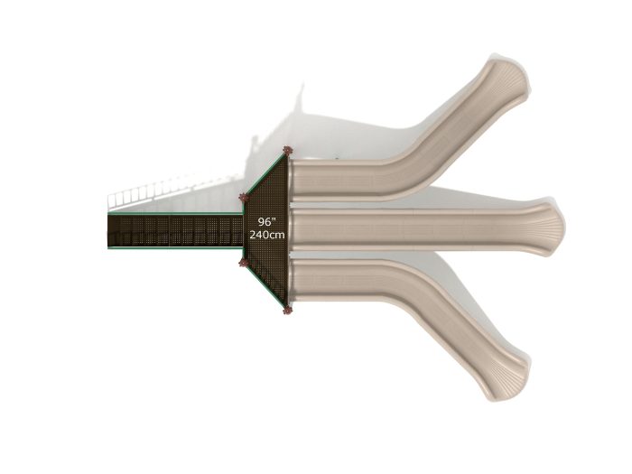 8 Foot Triple Sectional Split Slide - Image 11
