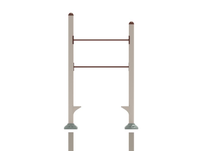 Inclined Quadruple Station Chin Up Bars - Image 3