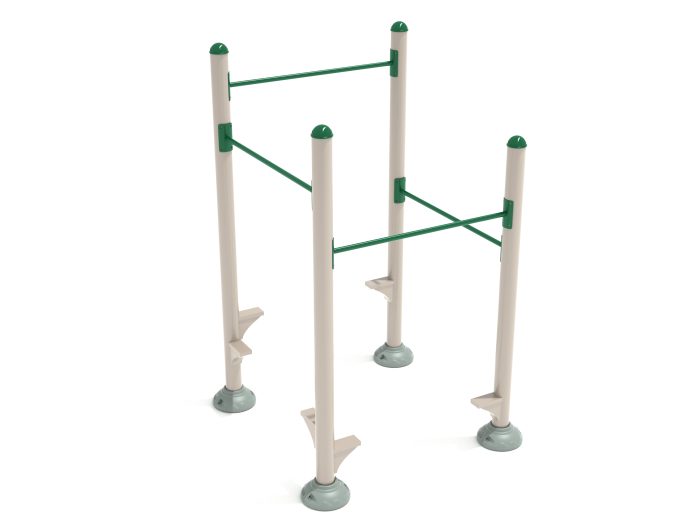 Inclined Quadruple Station Chin Up Bars - Image 4