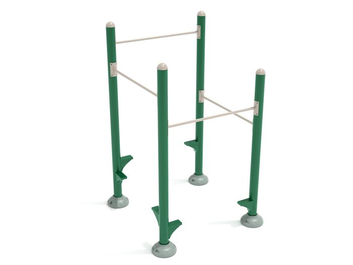 Inclined Quadruple Station Chin Up Bars - Image 8