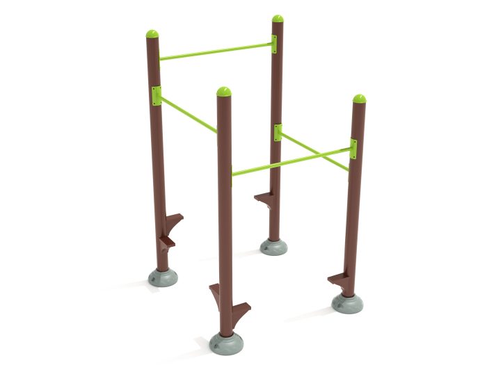 Inclined Quadruple Station Chin Up Bars - Image 9