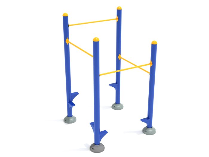 Inclined Quadruple Station Chin Up Bars - Image 11