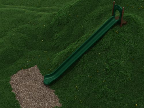 22 Foot Single Straight Embankment Slide