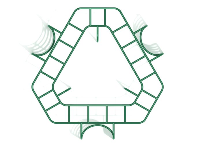 Triangle Overhead Ladder Climber - Image 3