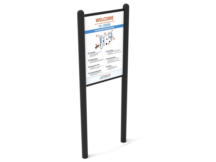 2-Sided Playground Safety Rules and Welcome Sign - Image 141