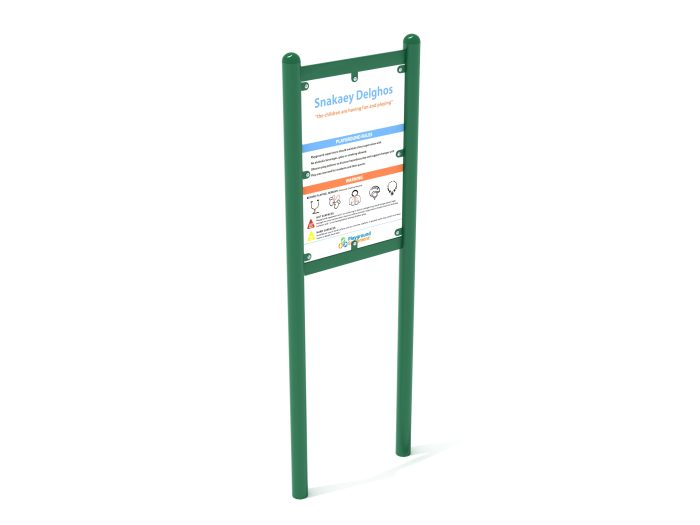 2-Sided Playground Safety Rules and Welcome Sign - Image 46