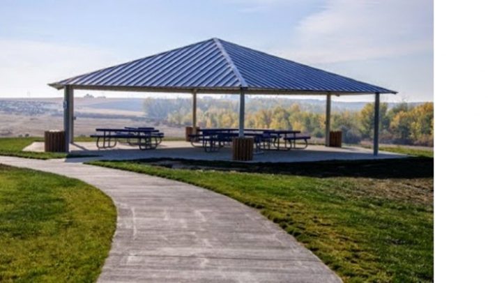 36' Single Tier Hexagonal Steel Frame Shelter