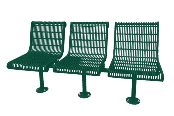 Grand Contour 3 Seat In-line Bench With Back - Image 3